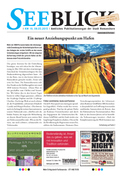 Seeblick-Ausgabe vom 08.05.2015