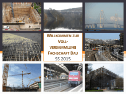 VV-Präsentation SoSe 2015 - Fachschaft Bauingenieurwesen