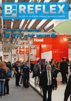 ISH 2015 &ndash; wir waren da.
