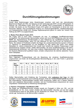 Durchführungsbestimmungen - Flens-Beach