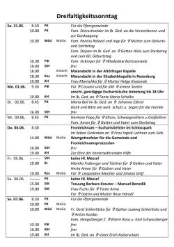 Dreifaltigkeitssonntag