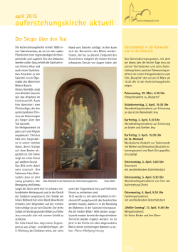 April 2015 - Auferstehungskirche Fürth