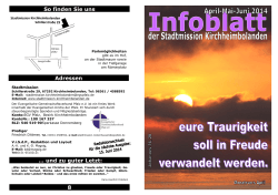Infoblatt 3-2014 - Stadtmission Kirchheimbolanden