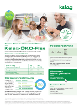 Preisblatt Kelag-ÖKO-Flex