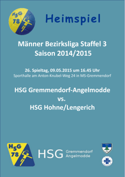 Flyer Lengerich – finale Version - HSG Gremmendorf