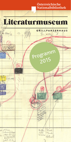 Zum Jahresprogramm 2015 - Österreichische Nationalbibliothek