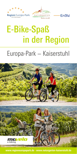 Movelo E-Bike-Flyer 2015 - Naturgarten Kaiserstuhl