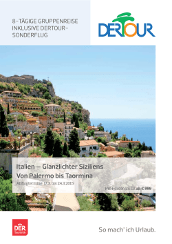 Glanzlichter Siziliens Von Palermo bis Taormina