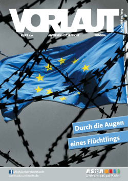 Durch die Augen eines Fl&uuml;chtlings - AStA