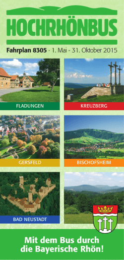 Mit dem Bus durch die Bayerische Rh&ouml;n!