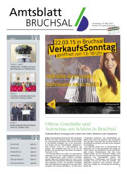 Amtsblatt - Stadt Bruchsal