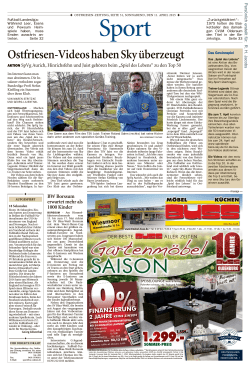 Ostfriesen-Zeitung, Ausgabe: Emden, vom: Samstag, 11. April 2015
