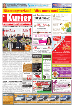 Räumungsverkauf - Alles muss raus! Letzte Seite !