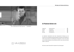 Firmenprospekt als PDF - Ullrich Präzisionstechnik GmbH