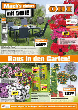 Raus in den Garten!