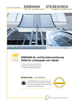 ESSMANN Ab- und Durchsturzsicherung (EAD) f&uuml;r Lichtkuppeln