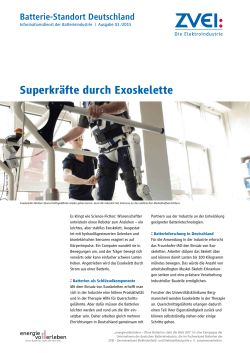 Superkräfte durch Exoskelette - BE