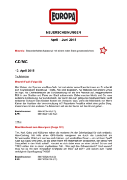 Infoletter Apr
