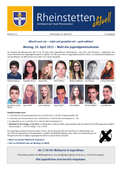 Montag, 20. April 2015