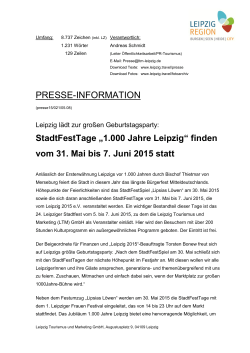 Download: Pressetext StadtFestTage 1.000 Jahre Leipzig (pdf 151 kB)
