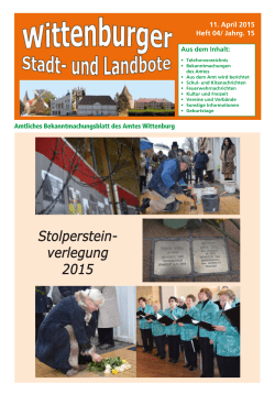 Ausgabe 04 - 11.04.2015