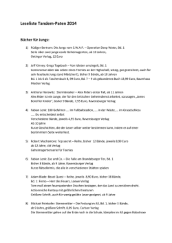 Buchempfehlungen - Bildungsregion Biberach