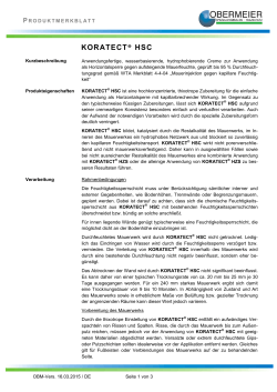 KORATECT® HSC - Kurt Obermeier GmbH & Co. KG