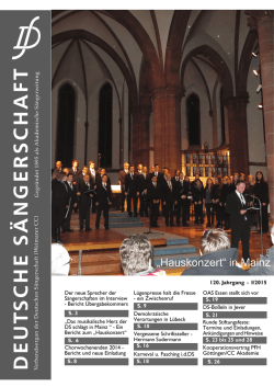1-2015 - Deutsche Sängerschaft