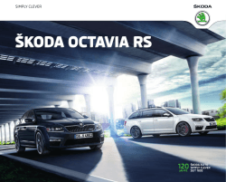 Octavia RS Broschüre/Preisliste