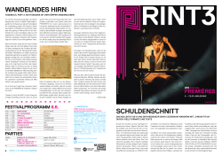 Festivalzeitung PRINT3 - Badisches Staatstheater