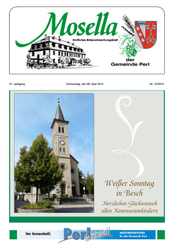 Weißer Sonntag in Besch