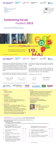 Fundraising-Forum Frankfurt 2015