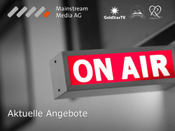 Gute Gr&uuml;nde f&uuml;r Mainstream Media