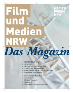 Magazin - Filmstiftung Nordrhein