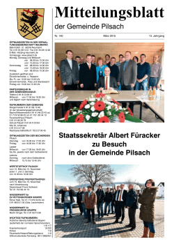 März - Gemeinde Pilsach
