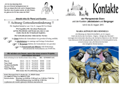 Kirchenzettel - Pfarrei Glonn