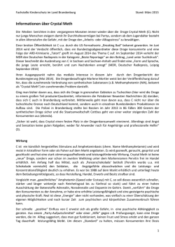 Informationen &uuml;ber Crystal Meth