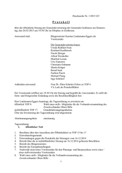 GV 26.3.15 - Gemeinde Gro&szlig;ensee