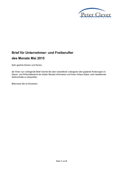Info Mai 2015
