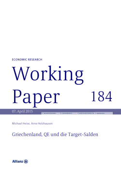 Working Paper Nr. 184