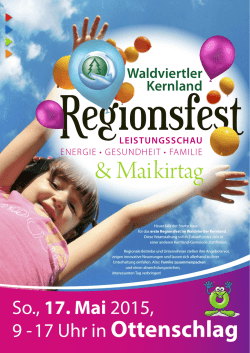Regionsfest 2015 - Waldviertler Kernland