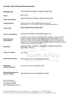 sponsors - Südafrika Weininformation
