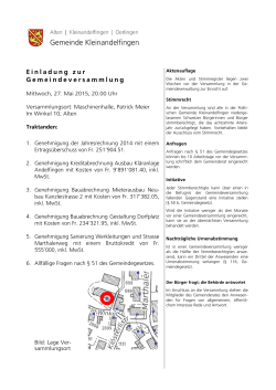 2015-01 Weisung Gemeindeversammlung [PDF