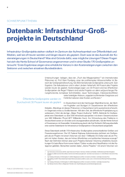 Infrastruktur-Großprojekte in Deutschland