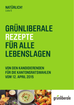 Gr&uuml;nliberale Rezepte - GLP Bezirk Winterthur