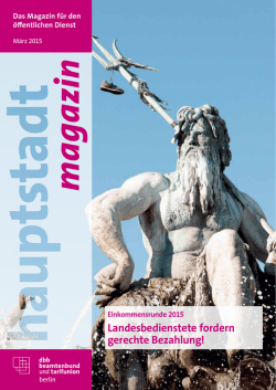 hauptstadt-magazin dbb Berlin