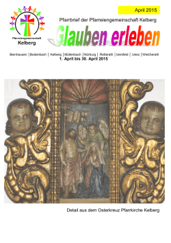 Pfarrbrief der Pfarreiengemeinschaft Kelberg April 2015