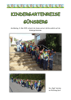 Kindergartenreise 2015