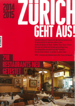 zürich geht aus! - Zunfthaus zur Waag