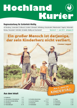 Juni-Ausgabe des Hochlandkuriers